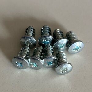(8) IKEA 116894 Screws for HEMNES BRIMNES Small Silver Short Replacement